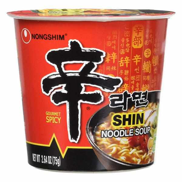 Nongshim Shin Cup Noodle Soup, 2.64 Ounce