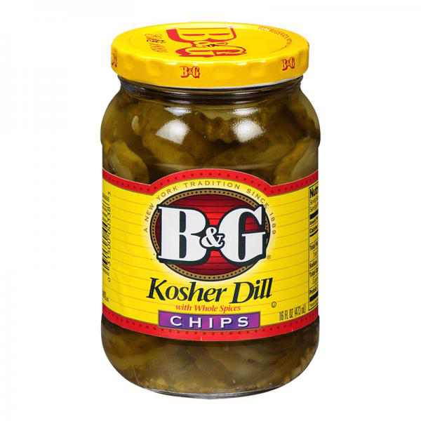 B&G, KOSHER DILL WITH WHOLE SPICES CHIPS