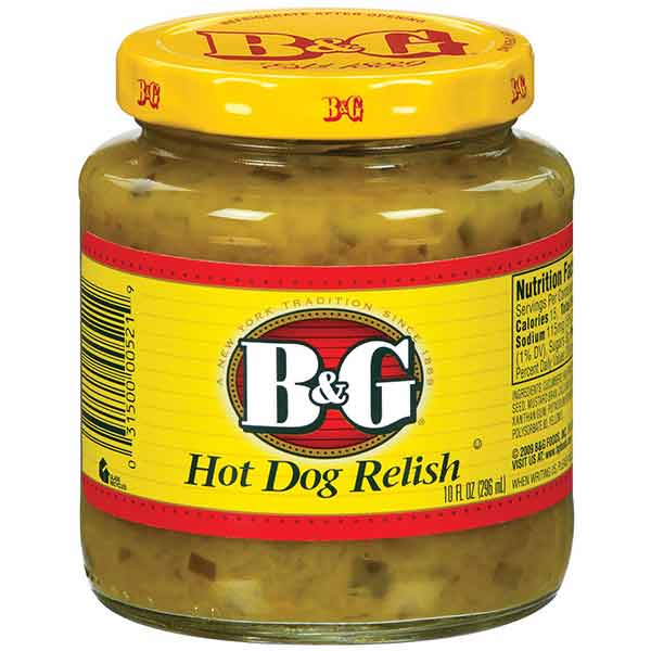 B&G Hot Dog Relish, 10 Fl Oz