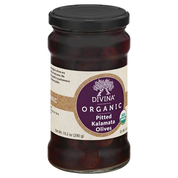Divina Organic Pitted Kalamata Olives 10.2 oz