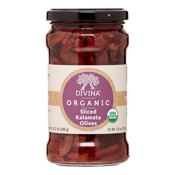 Divina Organic Sliced Kalamata Olives, 5.6 Oz