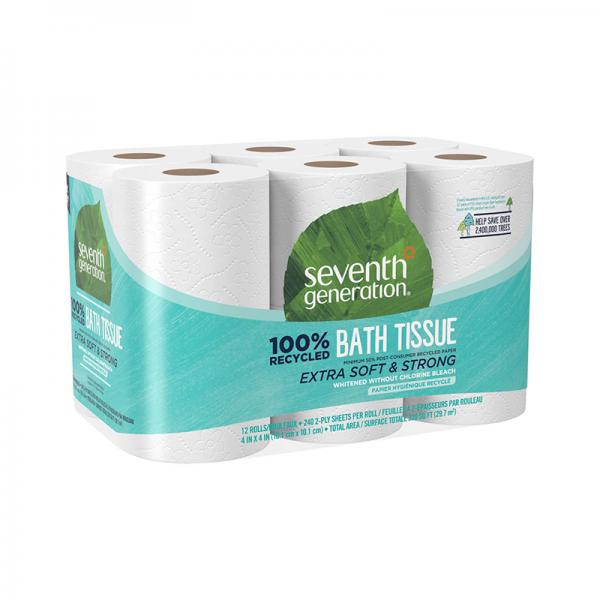 Seventh Generation Bathroom Tissue, 2-ply, 300 Sheets, 12-Count (Pack of 4)