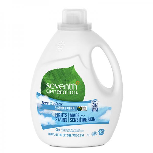 Seventh Generation Natural Liquid Laundry Detergent Free & Clear - 100 fl oz