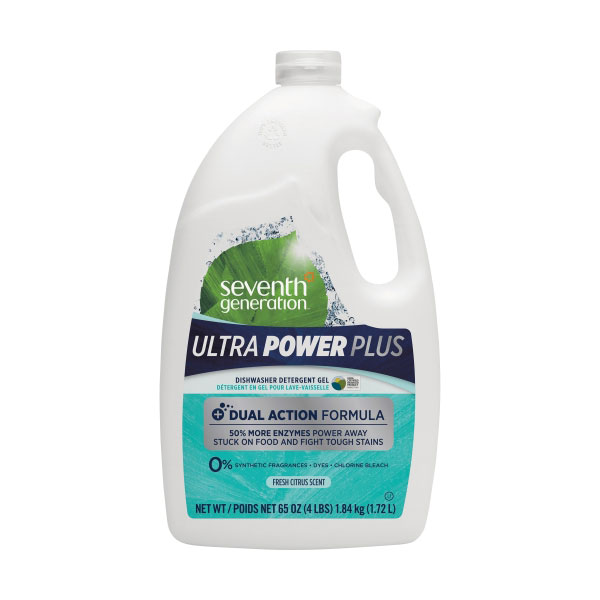 Seventh Generation Automatic Dish Detergent Liquid, Fresh, 65 Oz. Bottle - 22929