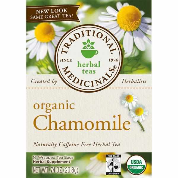 Traditional Medicinals Organic, Chamomile, 16-Count Boxes (Pack of 6)