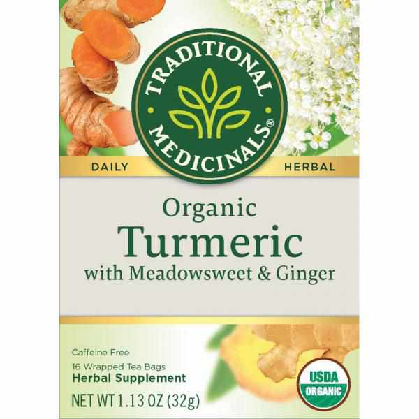 Traditional Medicinals Organic Turmeric with Meadowsweet & Ginger Tea 16 Bags