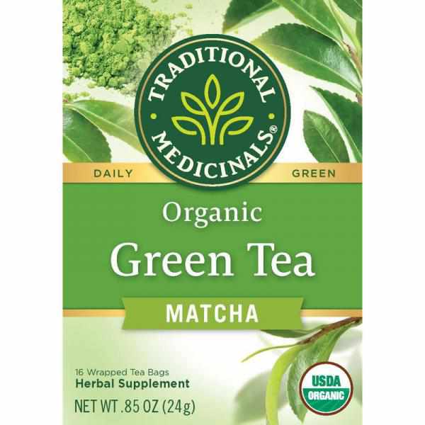 Organic Green Tea Matcha with Toasted Rice 16 Bags by Traditional Medicinals Teas