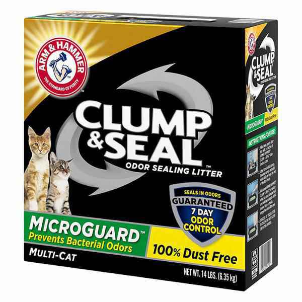 Arm & Hammer Clump & Seal MicroGuard Cat Litter, 14 lb