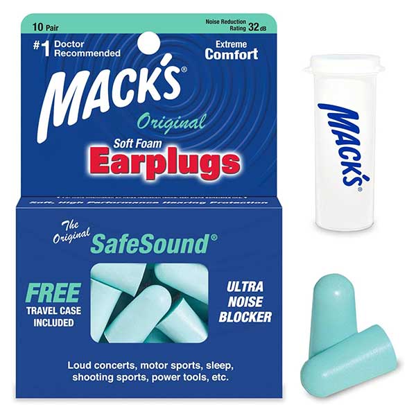 Mack's Safe Sound Soft Foam Earplugs, 10 Pair