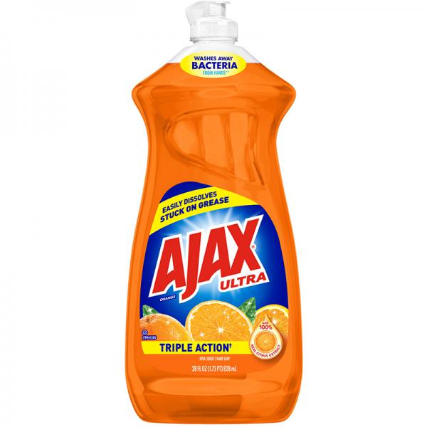 Ajax Ultra Triple Action Liquid Dish Soap - Orange - 28 fl oz