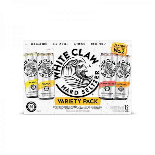 White Claw Lemon, Mango, Tangerine & Watermelon Variety Pack, 12 Cans