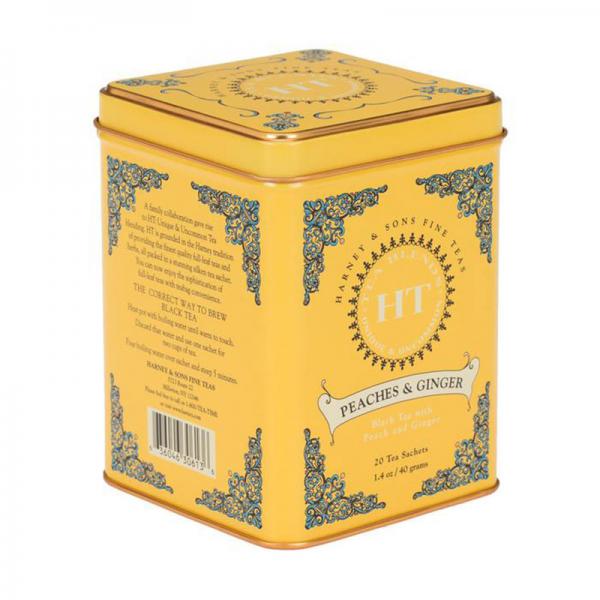Harney & Sons, Peaches & Ginger, Black Tea with Peach and Ginger, 20 Ct