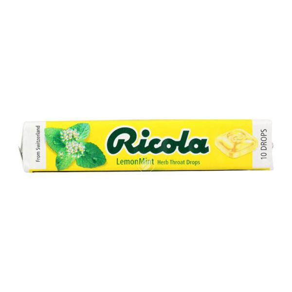 Ricola Natural Herb Throat Drops Stick, Lemon Mint - 10 Drops/18 Ea