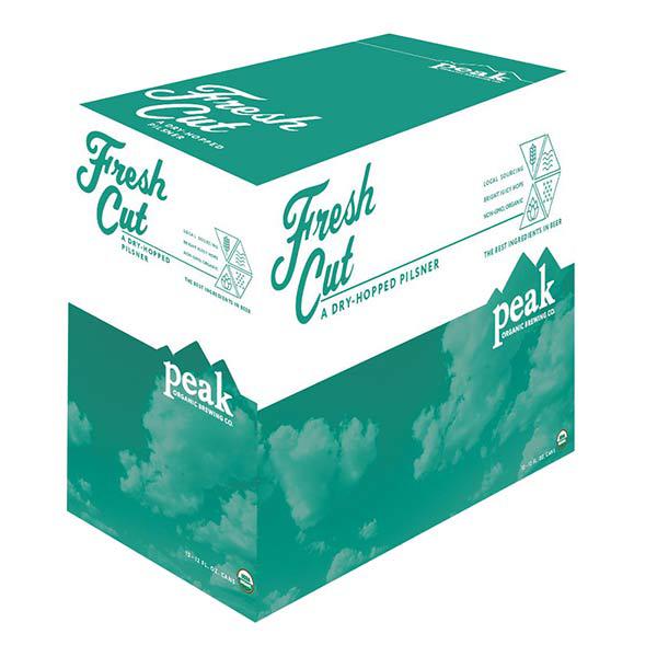 Peak Organic Fresh Cut Pilsner Beer - 12 Pack 12 fl oz Cans