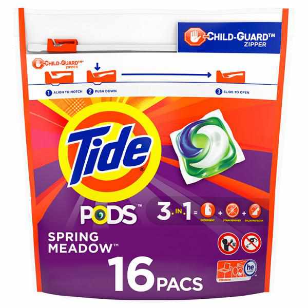 Tide Pods 16-Count Spring Meadows Laundry Detergent
