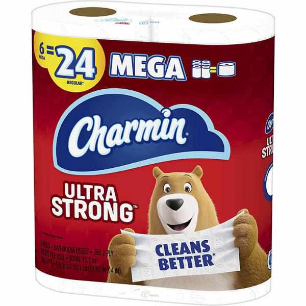 Charmin Ultra Strong Toilet Paper - 6 Mega Rolls