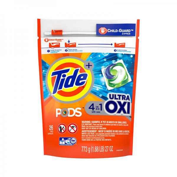 Tide Pods Ultra Oxi Laundry Detergent Pacs - 26ct