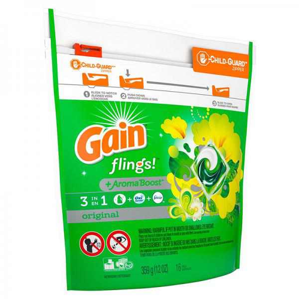 Gain flings! Laundry Detergent Pacs Original - 16ct