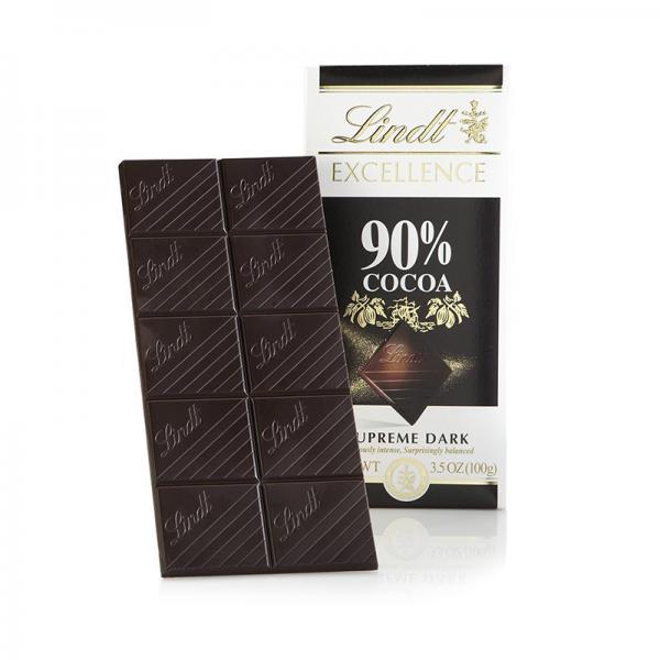 Lindt Excellence Supreme Dark Chocolate 90% Cocoa, 3.5-Ounce Packages (Pack of 1