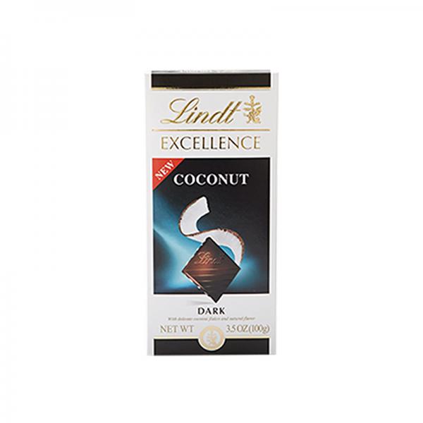 Lindt Chocolate Lindt Excellence Dark Coconut Bar, 3.5 Ounce (Pack of 12)