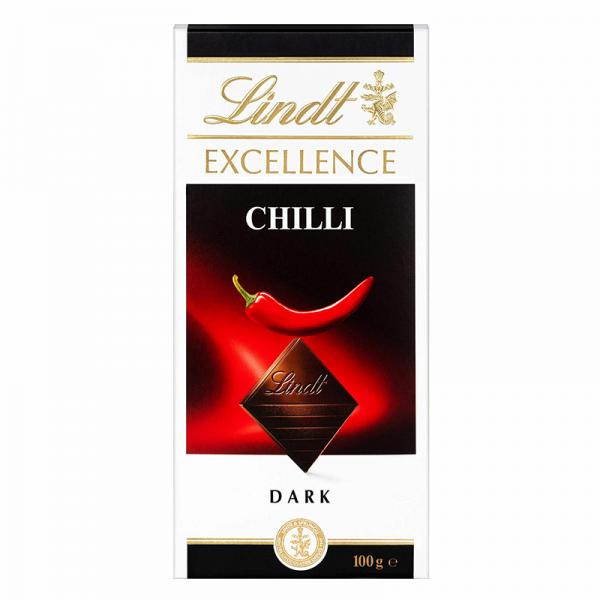 Lindt Excellence Chili Dark Chocolate Bar, 3.5-Ounce Packages (Pack of 12)