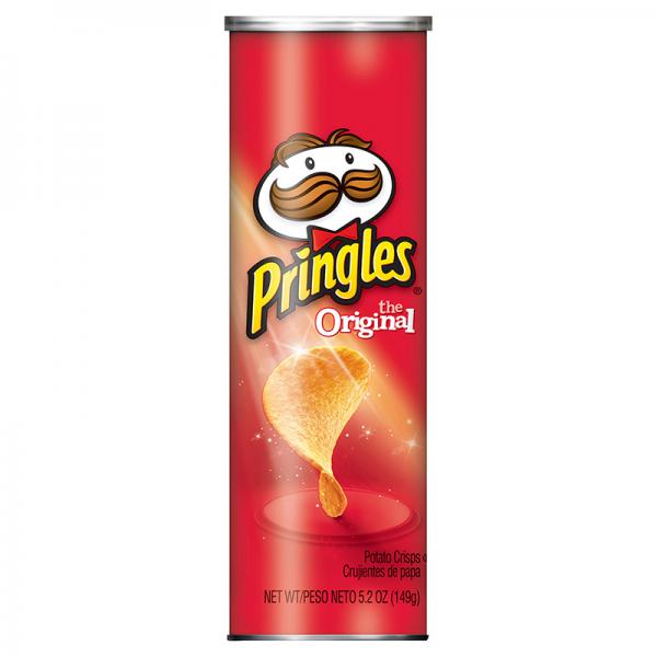 Pringles Original Potato Crisps Chips 5.2 Oz Canister