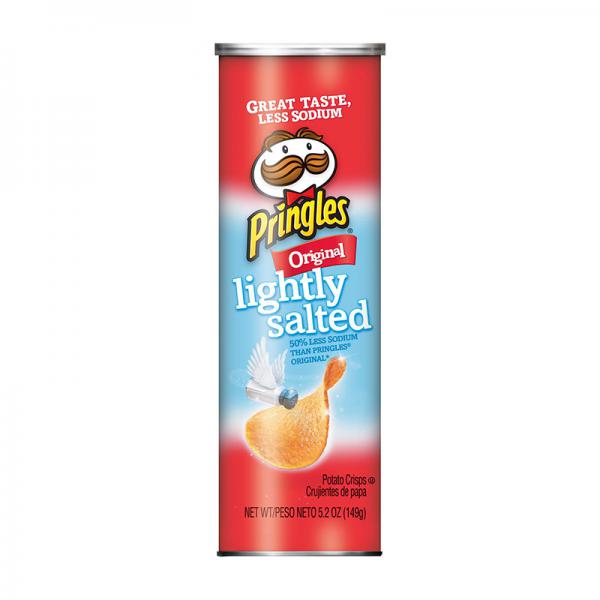 Pringles Lightly Salted Original Flavor Potato Crisps 5.2 Oz.