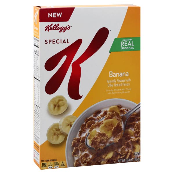 Kellogg's Special K Banana Cereal Naturally Flavored 12.8 oz