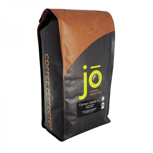 FARMERS MARKET JO | 12 oz Organic Ground Coffee | Light Medium Roast | 100% USDA Fair Trade Kosher Certified | Gourmet GMO Free Gluten Free Organic Arabica Coffee from Jo Coffee
