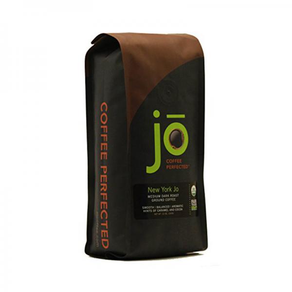 NEW YORK JO: Medium-Dark Roast, Organic 100% Arabica Coffee, Ground Coffee, 12 Oz