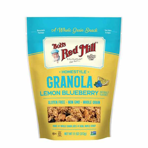 Bob's Red Mill, Pan-Baked Granola, Gluten Free, Lemon Blueberry, 11 oz