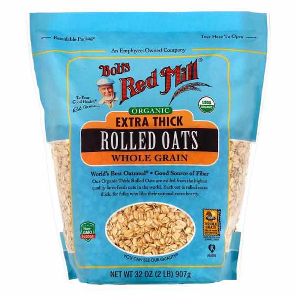 Bob's Red Mill, Extra Thick Rolled Oats, Gluten Free, Organic, 32 oz