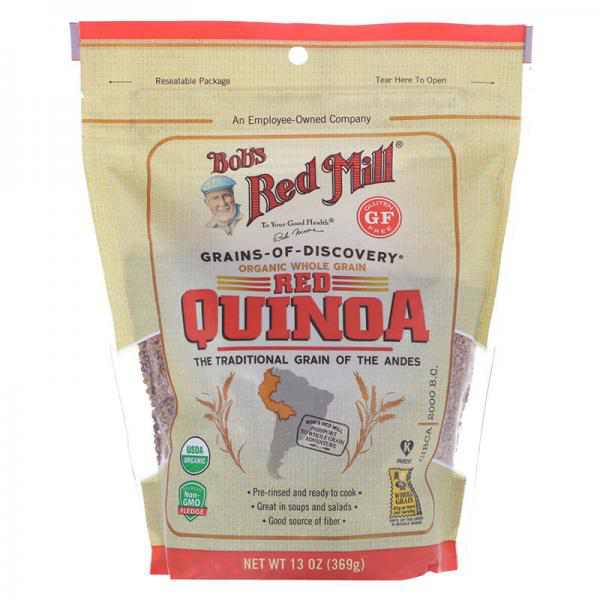 Bob's Red Mill Organic Whole Grain Red Quinoa, 13 Oz, Pack Of 6