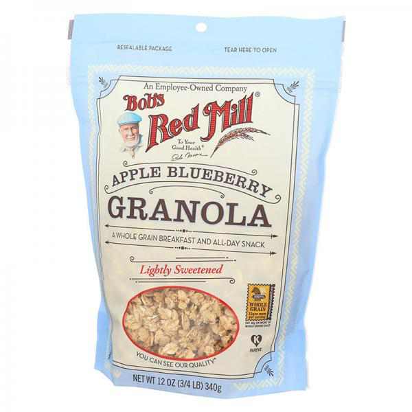 Bob's Red Mill Granola, Apple Blueberry, No Fat, 12-Ounces Bags (Pack of 4)