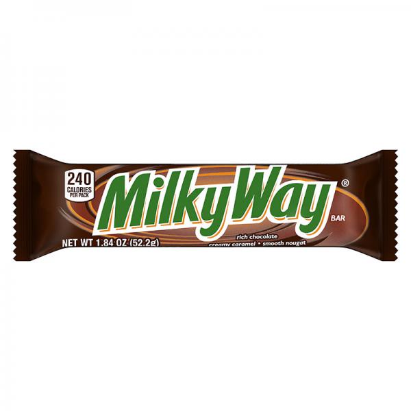 Milky Way, Milk Chocolate Singles Size Candy Bars, 1.84 Ounce