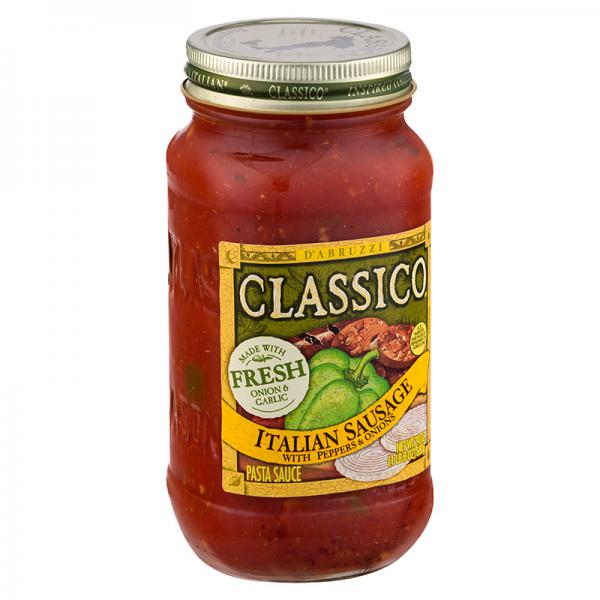 Classico Italian Sausage with Peppers & Onions Pasta Sauce - 24oz