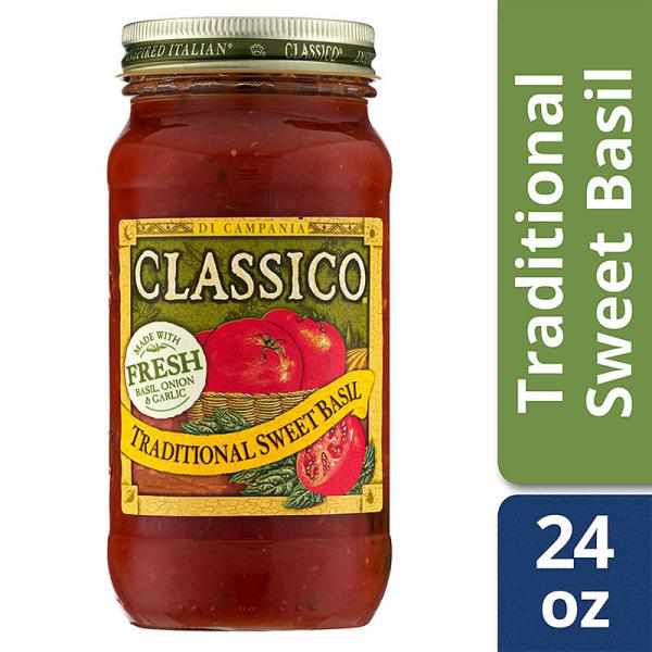 Classico Traditional Sweet Basil Pasta Sauce 24 oz