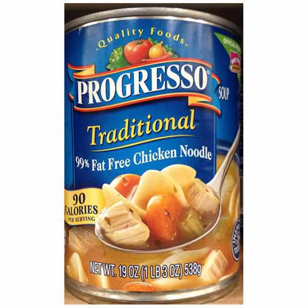 Progresso Traditional Soup, 99% Fat Free Chicken Noodle, 19-Ounce Cans (Pack of