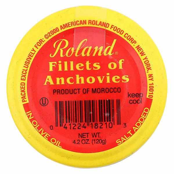 Roland Anchovy Fillets in Olive Oil, 4.2 oz