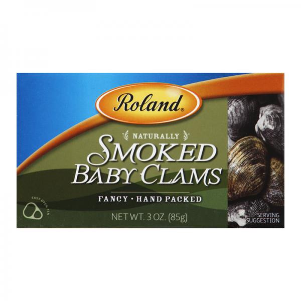 Roland Premium Smoked Baby Clams, 3 oz