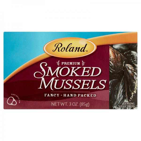 Roland Smoked Mussels, 3-Ounce Cans (Pack of 10)