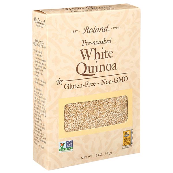 Roland Pre-Washed White Quinoa, 12 oz