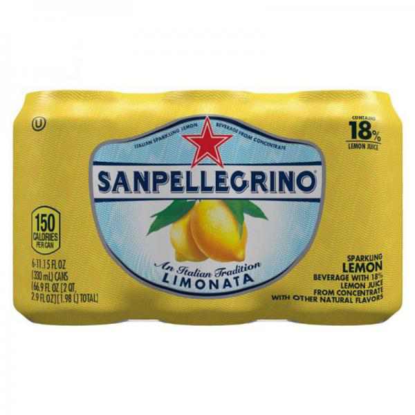 Sanpellegrino Sparkling Fruit Beverages Limonata/Lemon - 6pk/11.15 fl oz Cans