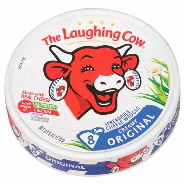 The Laughing Cow Original Creamy Swiss Spreadable Cheese Wedges - 6oz