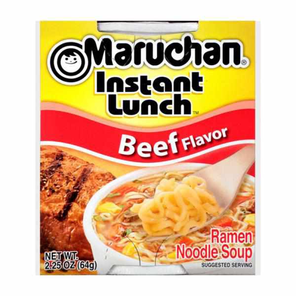 Maruchan Instant Lunch Beef Flavor Ramen Noodle Soup, 2.25 oz