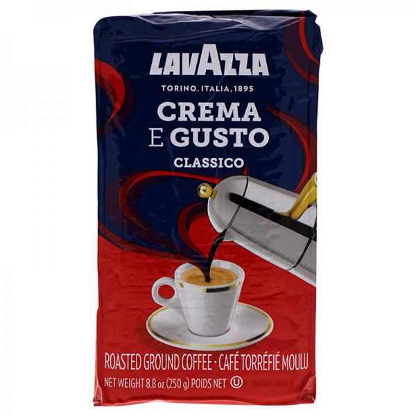 Lavazza Crema e Gusto Ground Coffee, Italian , 8.8-Ounce Bricks (Pack of 4)