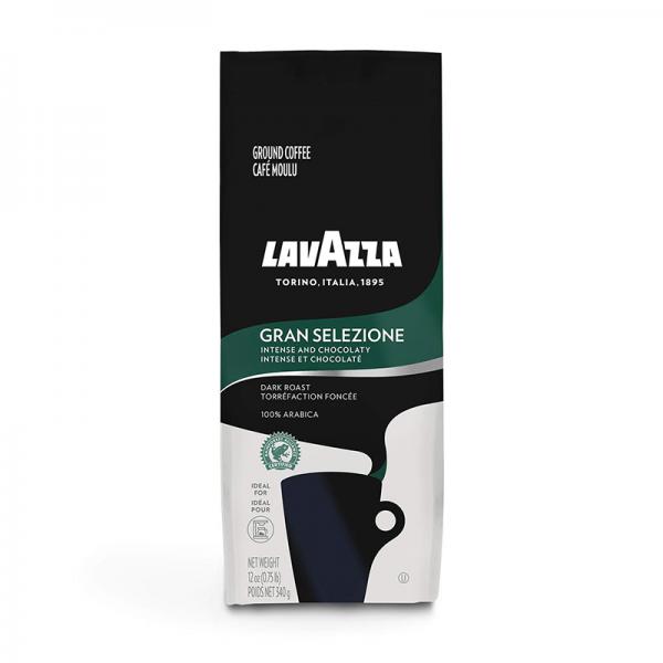 Lavazza Gran Selezione Ground Coffee Blend, Dark Roast, 12-Ounce Bag