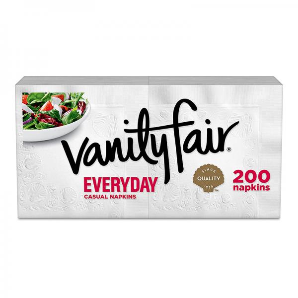 Vanity Fair Everyday Napkins, 200 Count