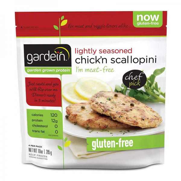 Gardeinâ ¢ Lightly Seasoned Chick'n Scallopini 10 oz. Bag