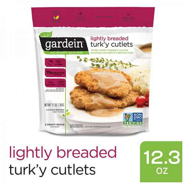 Gardein Lightly Breaded Turk'y Frozen Cutlets - 4ct